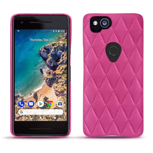 Lederschutzhülle Google Pixel 2Rose BB - Couture ( Pantone #DB599F )