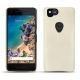 Coque cuir Google Pixel 2 - Blanc escumo