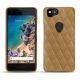 Coque cuir Google Pixel 2 - Sable vintage - Couture