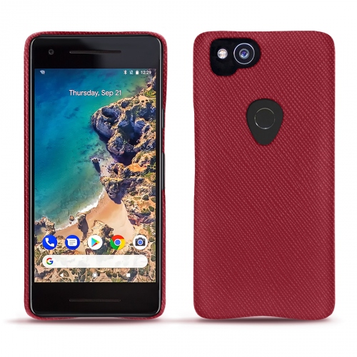 가죽 커버 Google Pixel 2Rouge passion ( Pantone #a6192e ) 