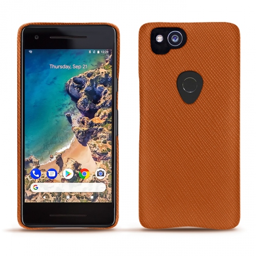 Custodia in pelle Google Pixel 2Orange vibrant ( Pantone #e36b39 ) 
