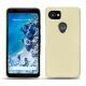 Coque cuir Google Pixel 2 XL - Ivoire ( Sleek P C12 - White ) 