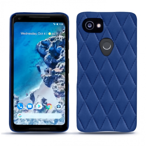 Custodia in pelle Google Pixel 2 XLBleu océan - Couture ( Nappa - Pantone #15458a) 