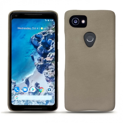 Funda de piel Google Pixel 2 XLDarboun sabla ( Pantone #BCB1A1 )