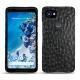 Coque cuir Google Pixel 2 XL - Autruche nero