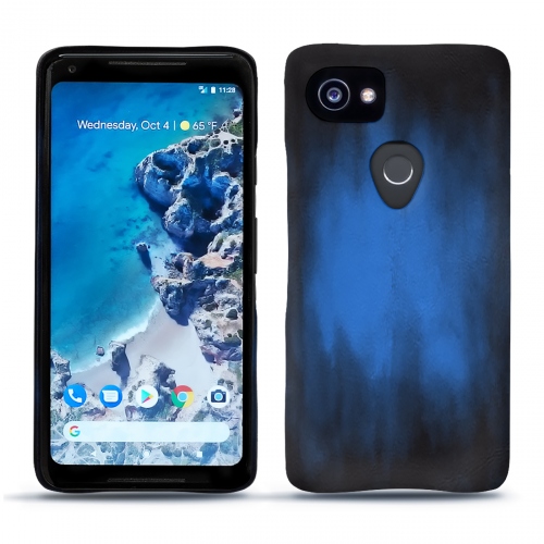 Custodia in pelle Google Pixel 2 XLBleu Patine