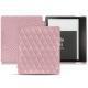 Housse cuir Amazon Kindle Oasis (2017) - Rose - Couture ( Nappa - Pantone 2365C ) 