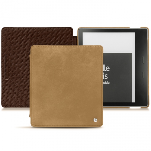 Custodia in pelle Amazon Kindle Oasis (2017)Sable vintage ( Pantone #9b7340 ) 
