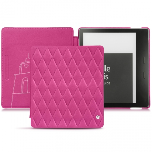 Funda de piel Amazon Kindle Oasis (2017)Rose BB - Couture ( Pantone #DB599F )