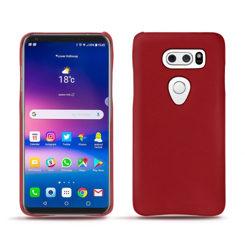 Funda de piel LG V30Rouge ( Nappa - Pantone #d50032 ) 