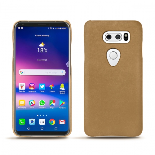 LG V30 leather caseSable vintage ( Pantone #9b7340 ) 