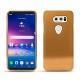 Coque cuir LG V30 - Or Maïa ( Pantone 871C ) 
