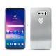 Coque cuir LG V30 - Platinium ( Pantone 877C ) 