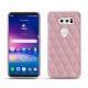レザーケース LG V30 - Rose - Couture ( Nappa - Pantone 2365C ) 