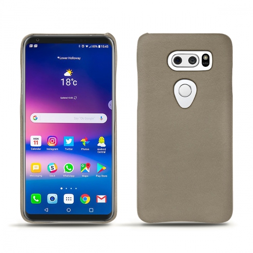 LG V30 : Les étuis premium cuir chics et élégants Darboun sabla ( Pantone #BCB1A1 )