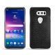 LG V30 leather cover - Serpent nero