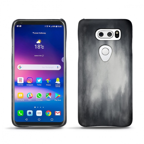 Lederschutzhülle LG V30Gris Patine