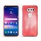 Coque cuir LG V30 - Rose Patine