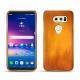 Coque cuir LG V30 - Orange Patine