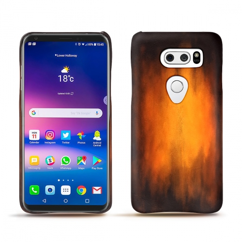 Capa em pele LG V30Fauve Patine