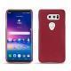 Coque cuir LG V30 - Rouge passion