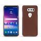 レザーケース LG V30 - Marron délicat