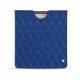 Custodia in pelle Amazon Kindle Oasis (2017) - Bleu océan - Couture ( Nappa - Pantone 293C ) 
