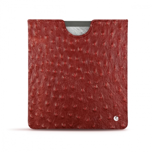 Housse cuir Amazon Kindle Oasis (2017) : Housse et coque pour liseuses sur NoreveAutruche ciliegia ( Pantone #a4343a ) 