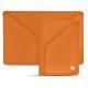 Leather case for 3 credit cards - Orange ( Nappa - Pantone 1495U ) 
