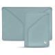 Leather case for 3 credit cards - Bleu ciel ( Nappa - Pantone 277C ) 