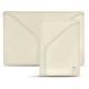 Leather case for 3 credit cards - Blanc (  Nappa - White ) 