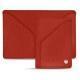 Leather case for 3 credit cards - Papaye ( Pantone 180C ) 