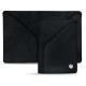 Leather case for 3 credit cards - Dark vintage ( Roughtcut - Black#5256 ) 