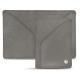 Leather case for 3 credit cards - Acier vintage ( Pantone 403C ) 