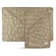 Leather case for 3 credit cards - Autruche desert