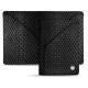 Leather case for 3 credit cards - Serpent nero