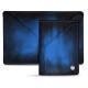 Leather case for 3 credit cards - Bleu Patine