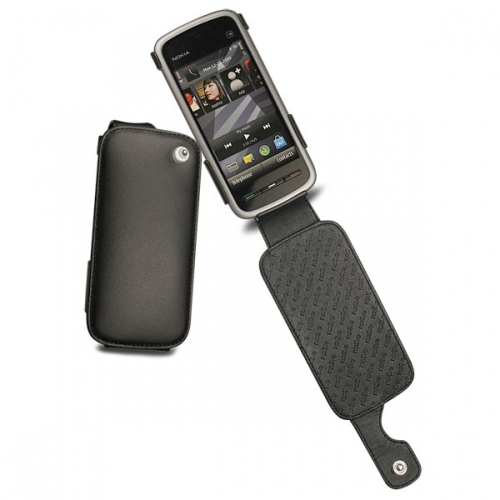 Nokia 5230 - 5235 Comes  leather case - Noir ( Nappa - Black ) 