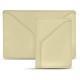 Estuche de piel para 3 tarjetas de crédito - Beige PU