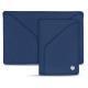 Leather case for 3 credit cards - Bleu frisson
