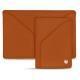 Leather case for 3 credit cards - Orange vibrant