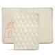 Leather passport case - Blanc escumo - Couture
