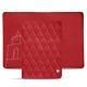 Custodia in cuoio per passaporto - Rouge troupelenc - Couture