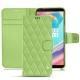 Lederschutzhülle OnePlus 5T - Vert olive - Couture ( Nappa - Pantone 578U ) 
