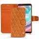 Housse cuir OnePlus 5T - Mandarine vintage - Couture