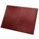 Leather desk blotter - Large 60 x 45 cm - Autruche ciliegia