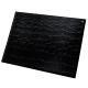 Leather desk blotter - Large 60 x 45 cm - Crocodile nero