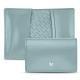 Custodia in pelle pour cartes de visite - credit - Bleu ciel ( Nappa - Pantone 277C ) 