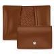 Credit - business cards leather holder - Marron ( Nappa - Pantone 1615C ) 