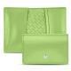 Funda de piel para tarjetas de presentacion - Vert olive ( Nappa - Pantone 578U ) 